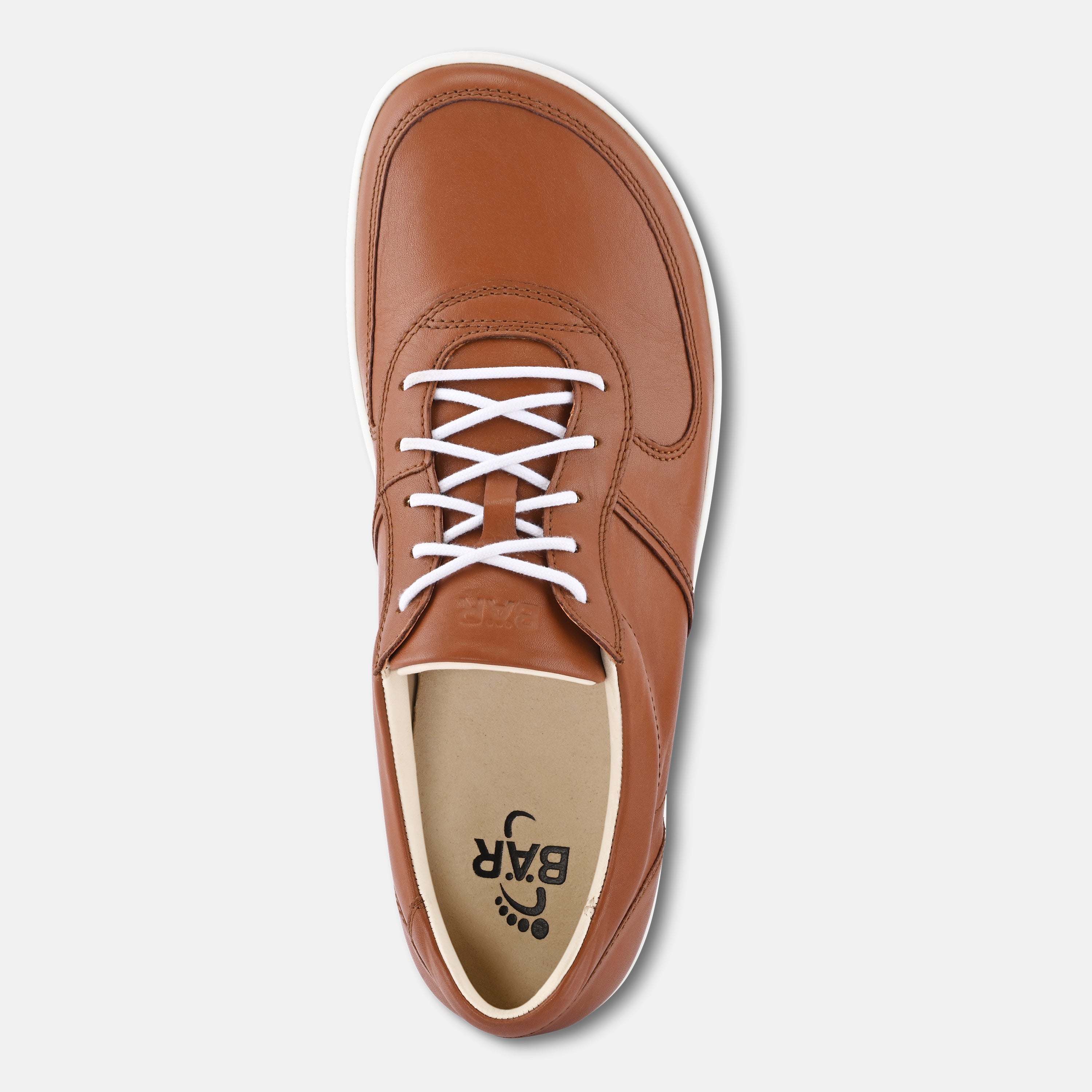 Men's Tan Flexible sole walking shoes Baer