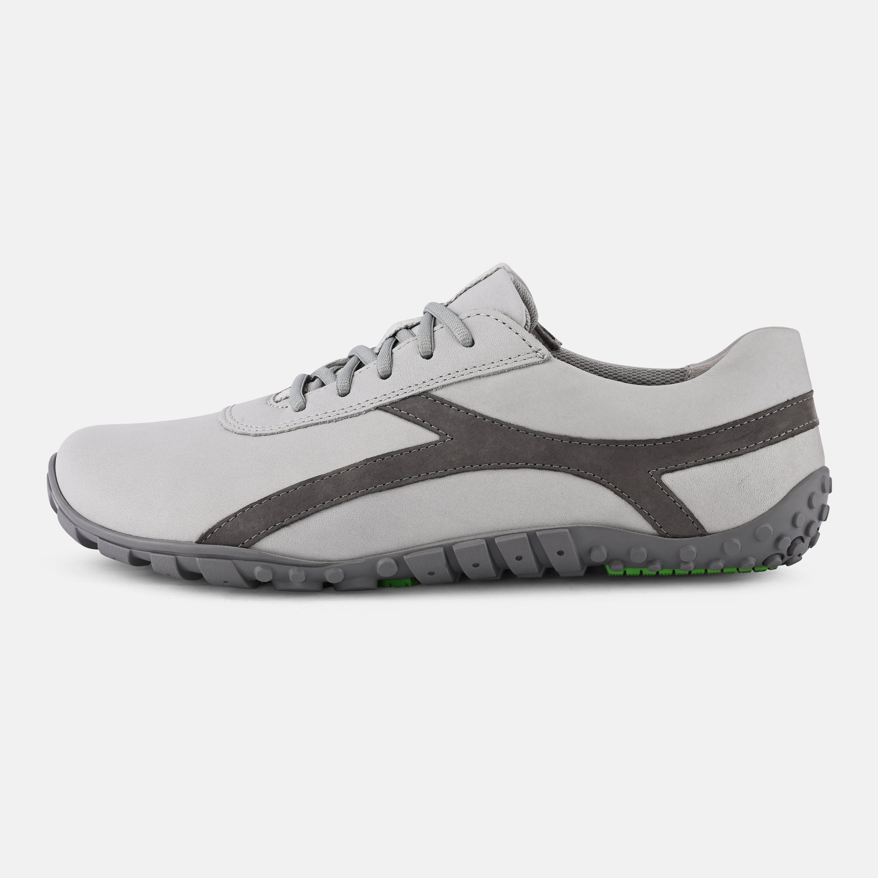 Men's Grey Wide fit casual walking shoes Baer