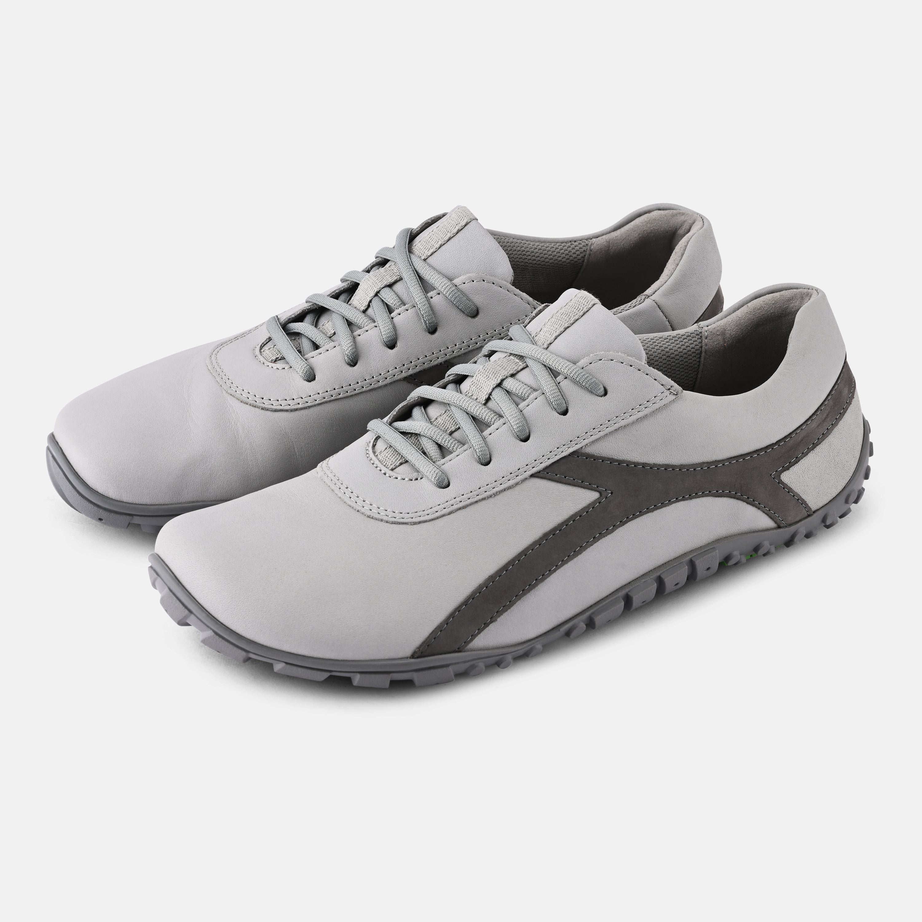 Men's Grey Minimal lace up sneakers Baer