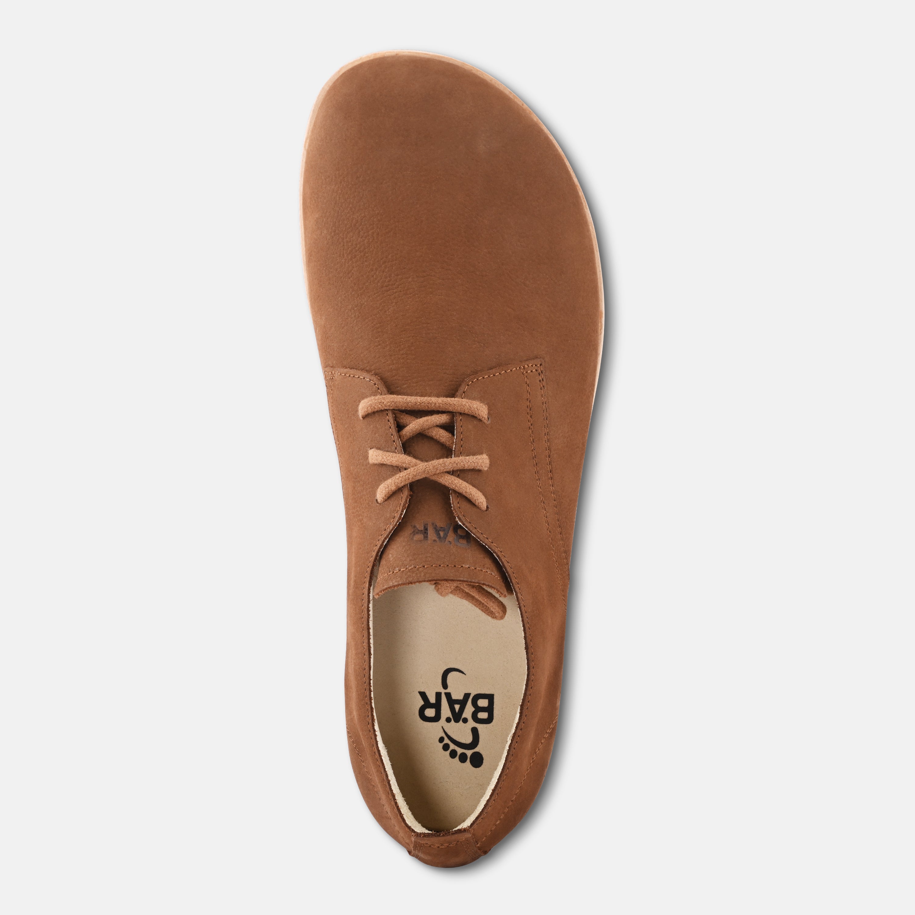 Men's Tan leather casual Shoes Baer