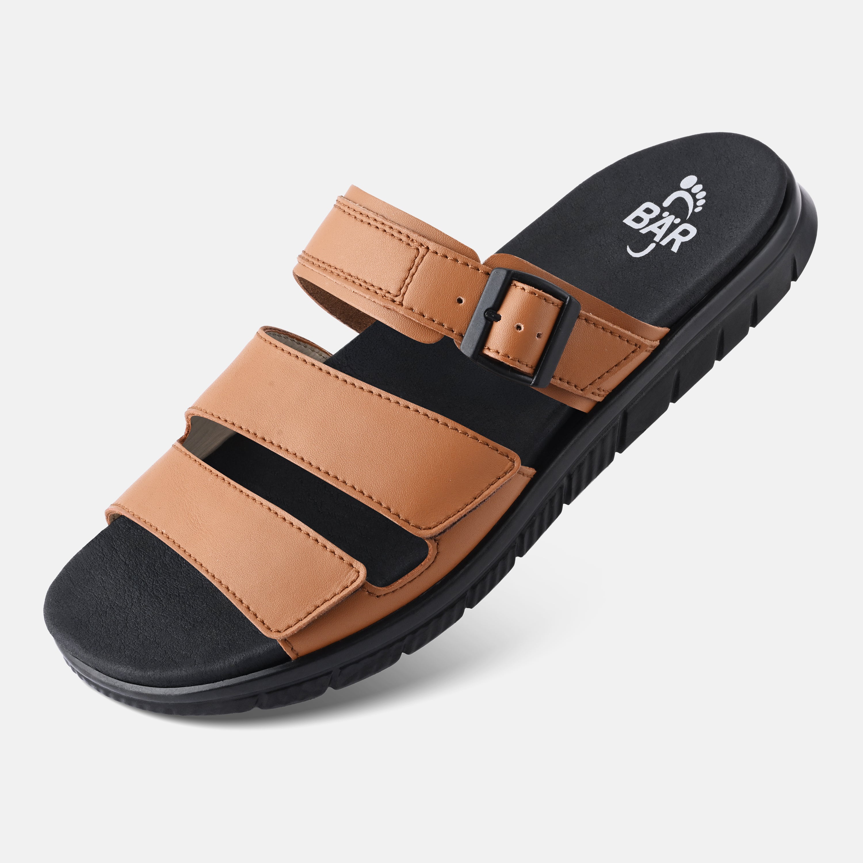 Men's Tan natural movement sandals Baer