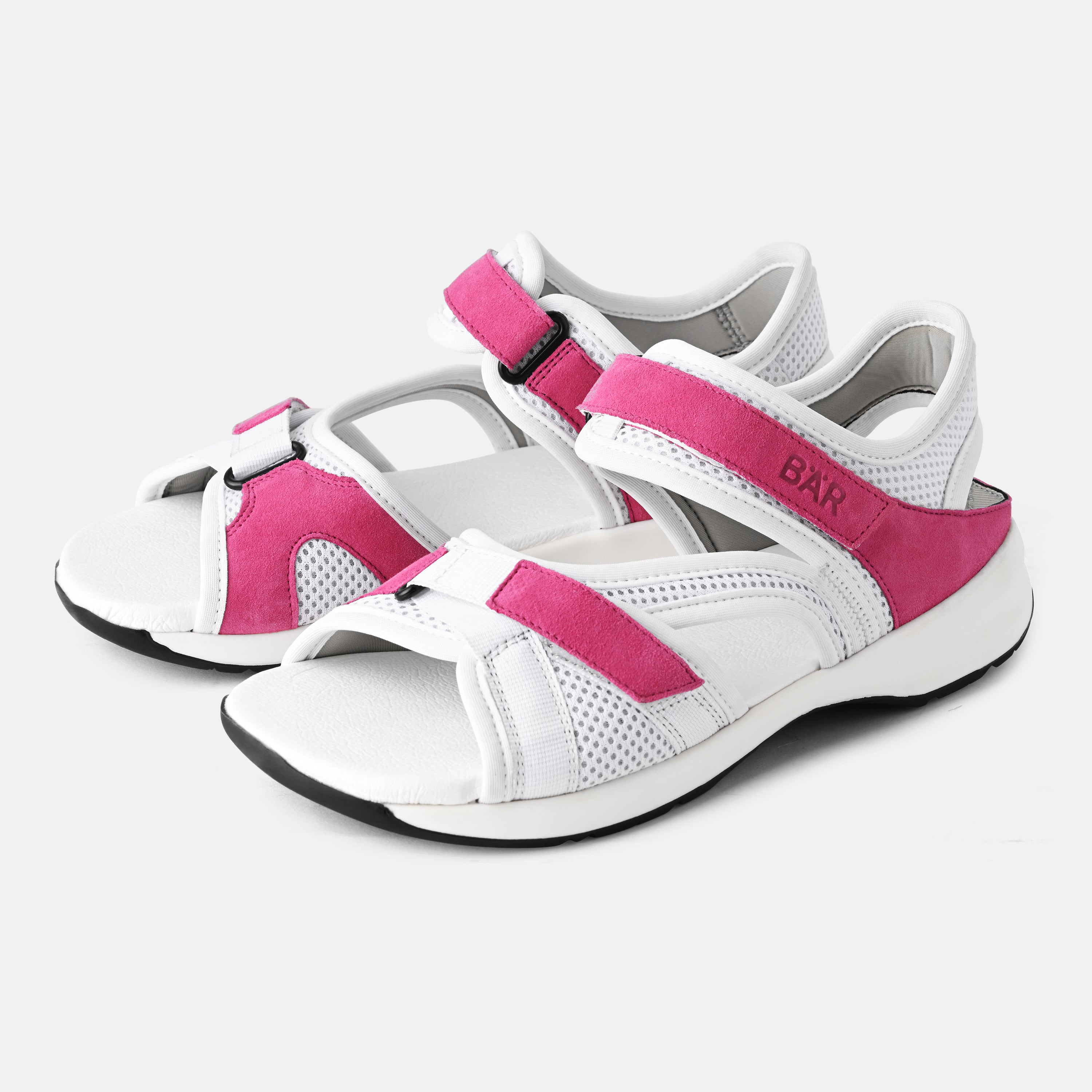 Women's Pink leather office sandals Baer