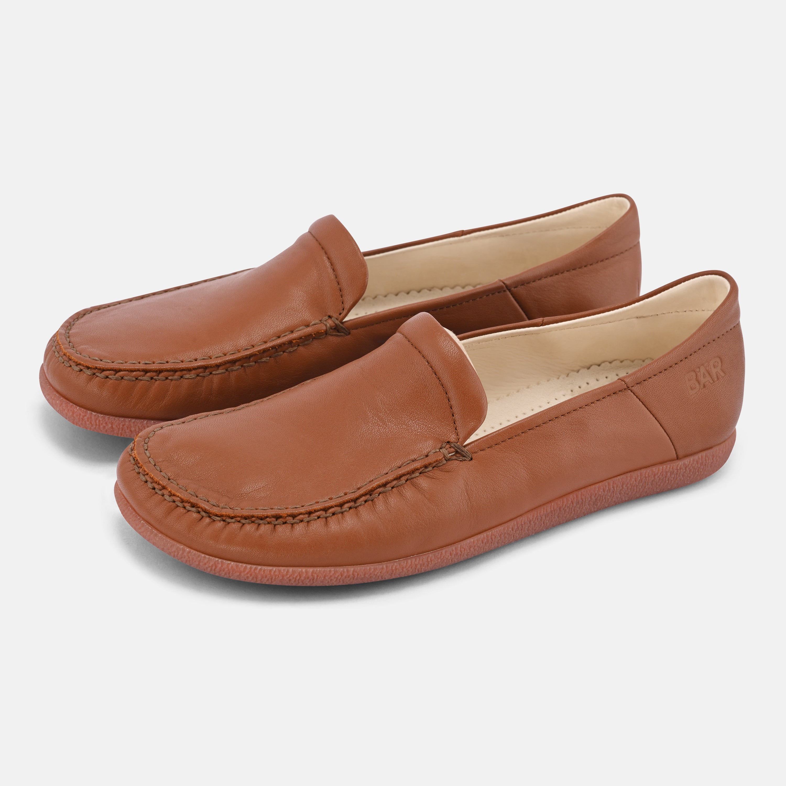 Women's Brown leather party shoes Baer