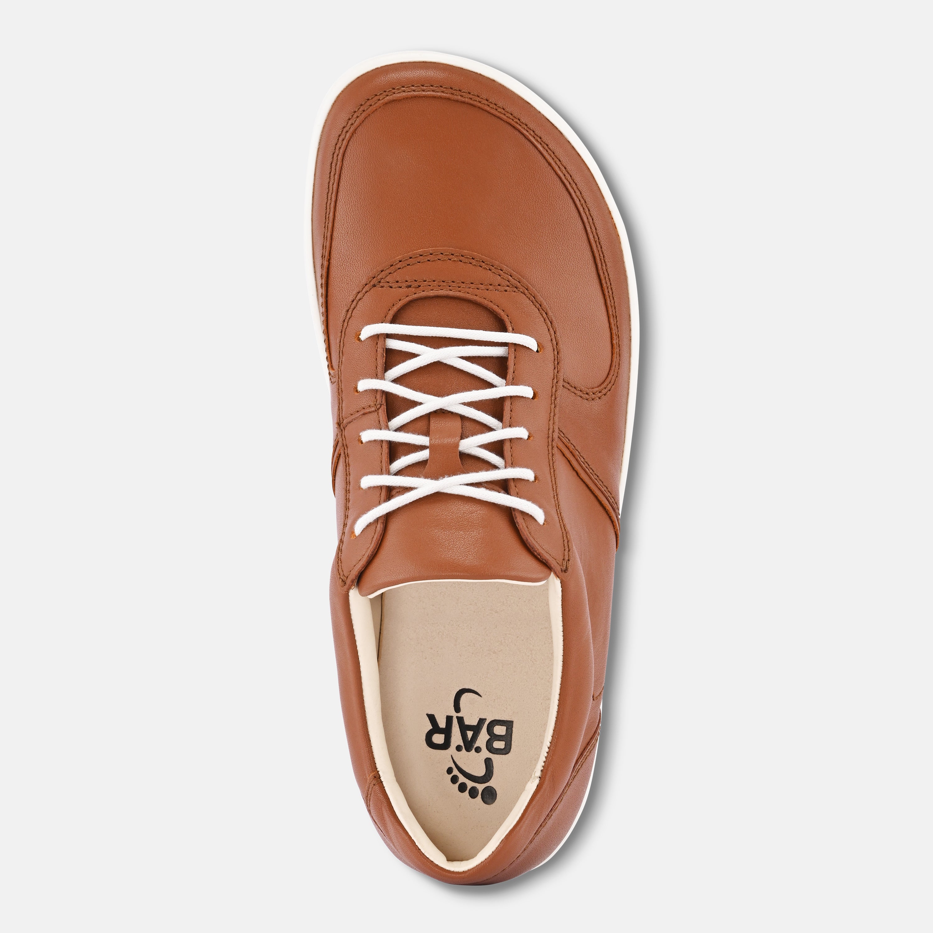 Tan Women Barefoot Leather Sneakers Baer