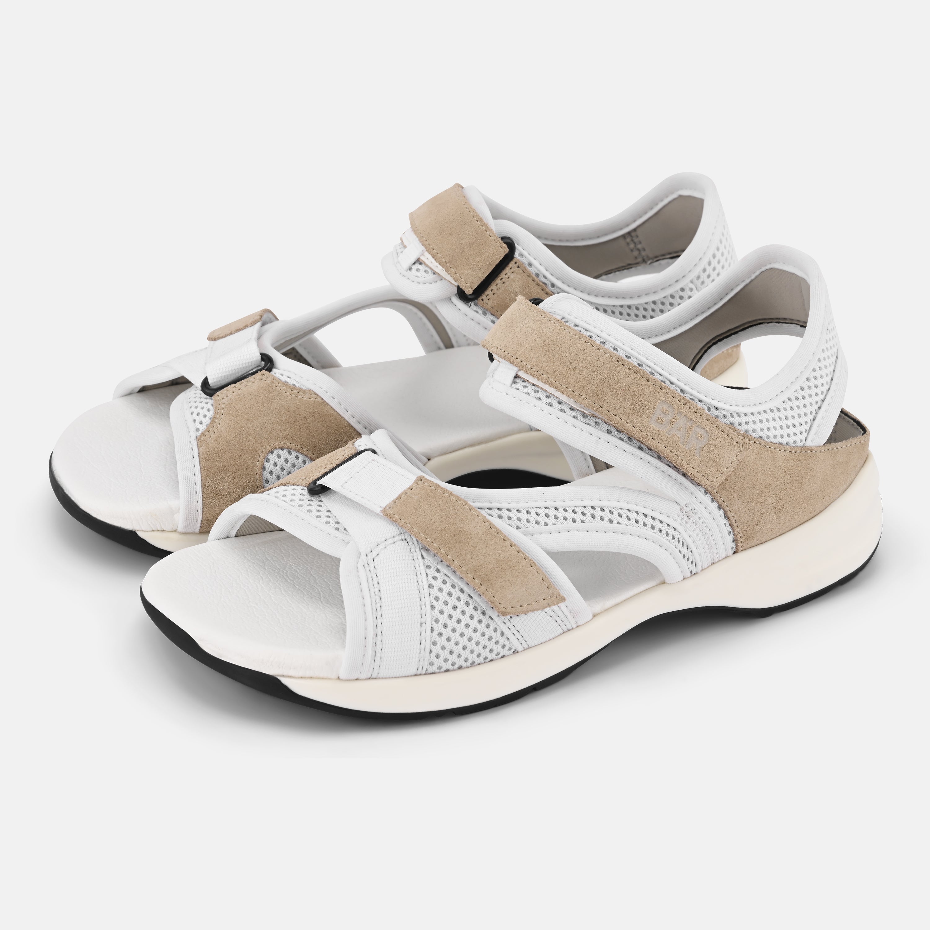 Women's Beige soft sole sandals Baer