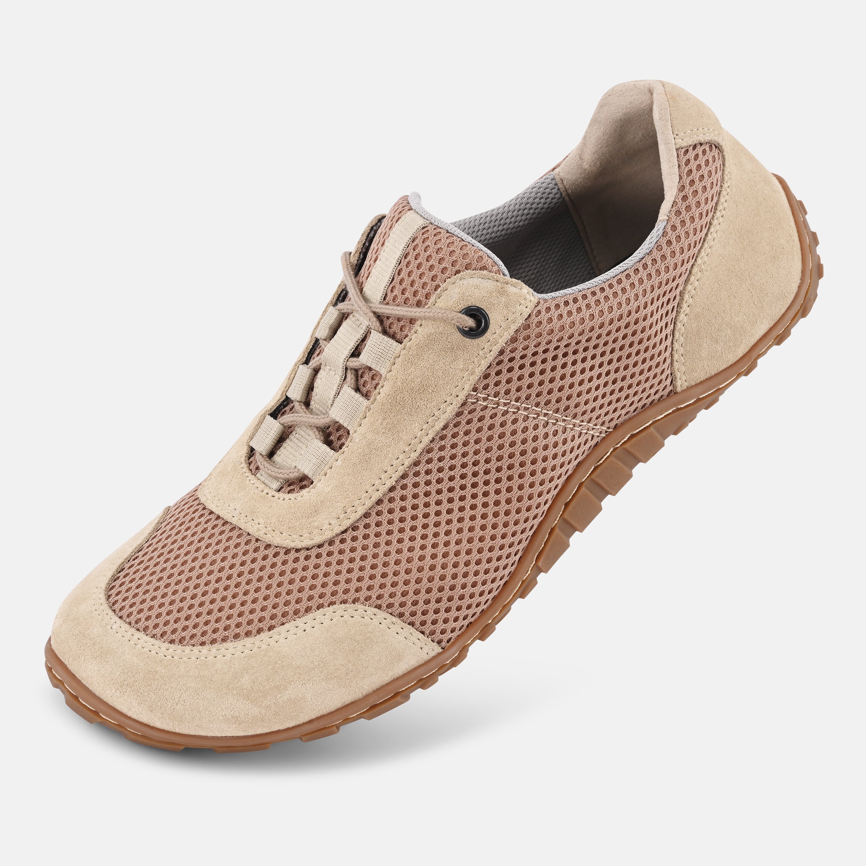 Women's Beige barefoot running shoes Baer
