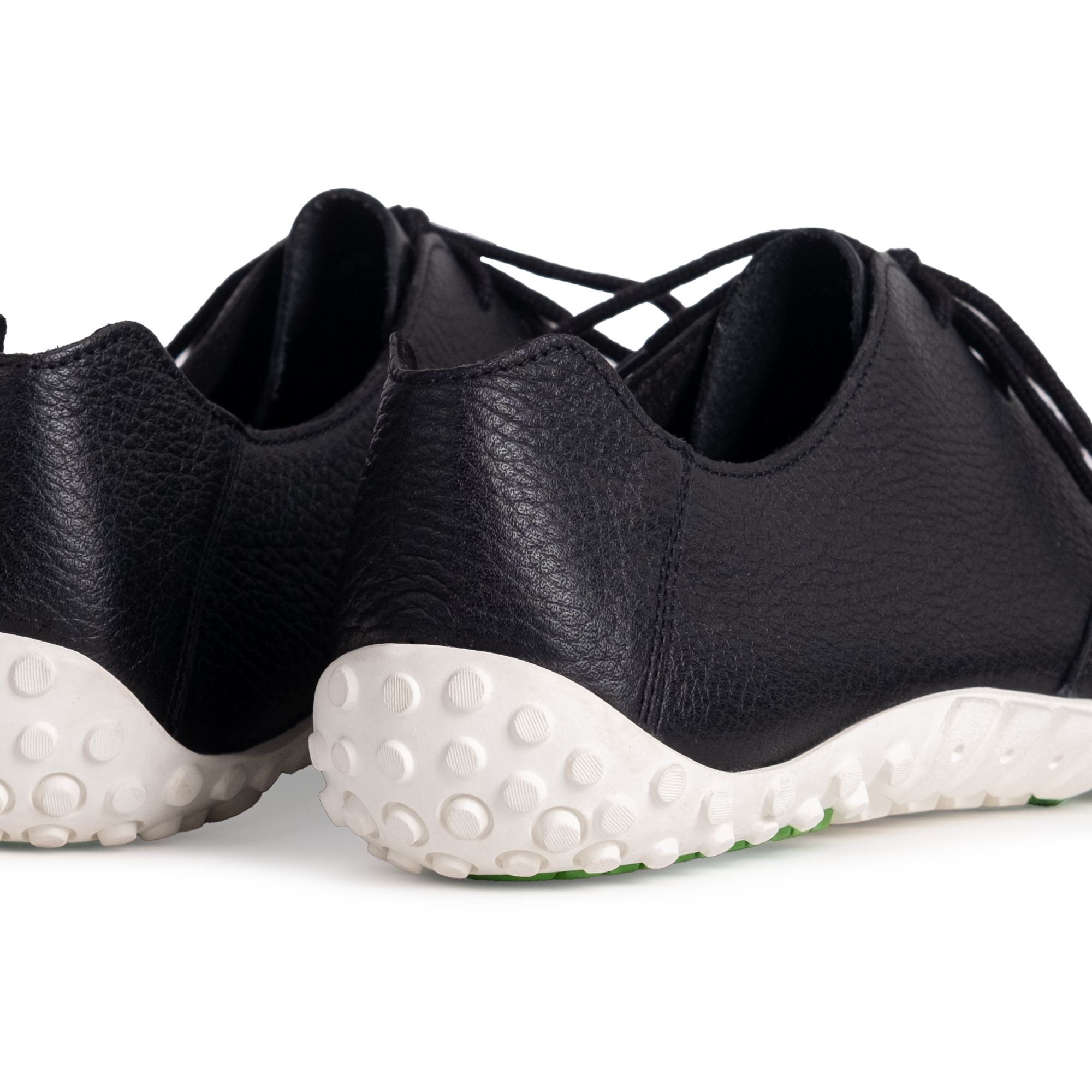 URBN Leder Exekutive - Black & White (Vibram Sole) Baer India