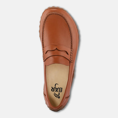 Men's Tan Wide toe box loafers Baer