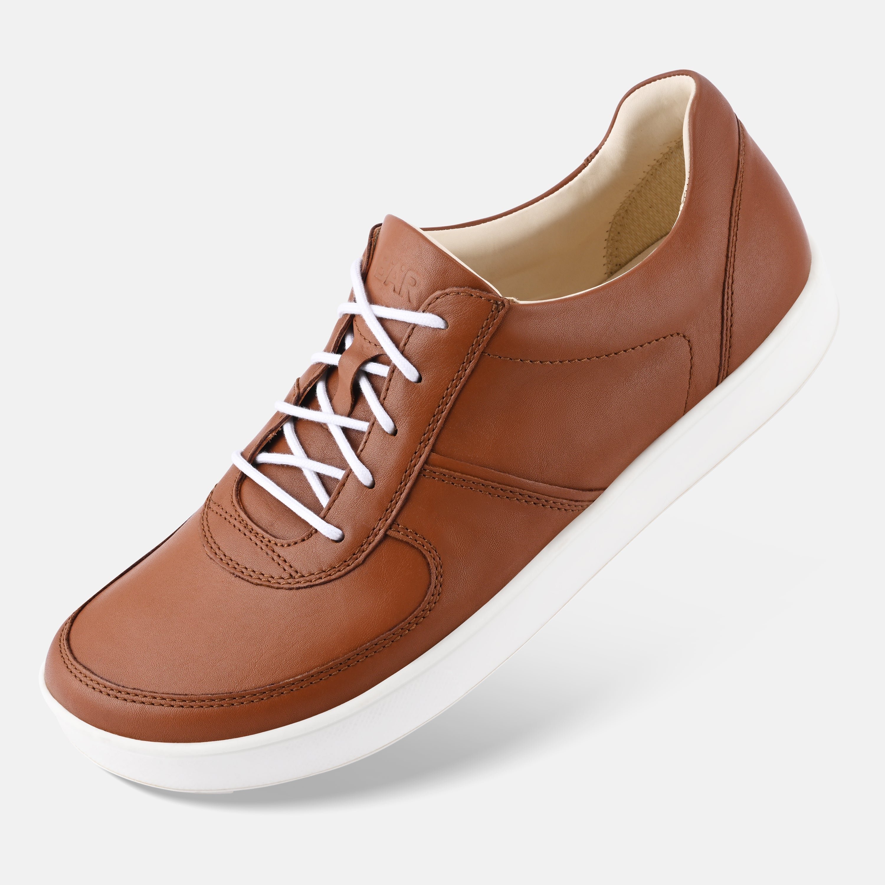 Men's Tan suede comfort sneakers Baer