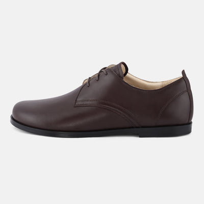 Men's Brown flexible sole leather shoes Baer