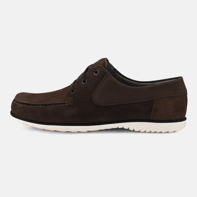 Men's  Brown Zero drop leather casual Shoes Baer