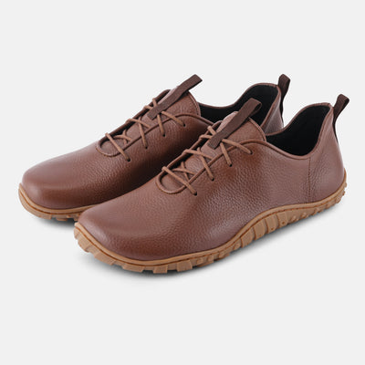 Men's Brown Barefoot leather office shoes Baer