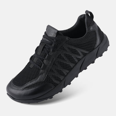 Men's Black Foot shaped lace up Shoes Baer
