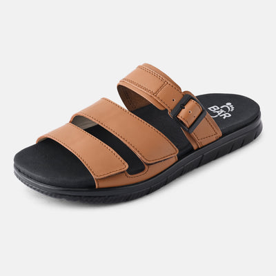 Men's Tan ergonomic walking sandals Baer