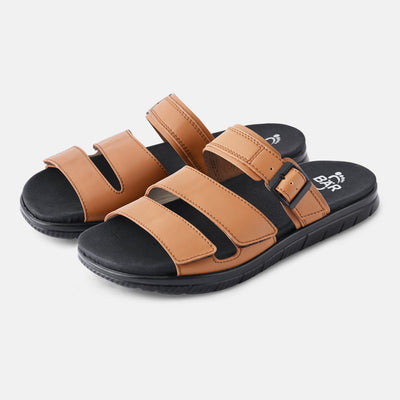 Men's Tan Adjustable strap comfortable sandals Baer
