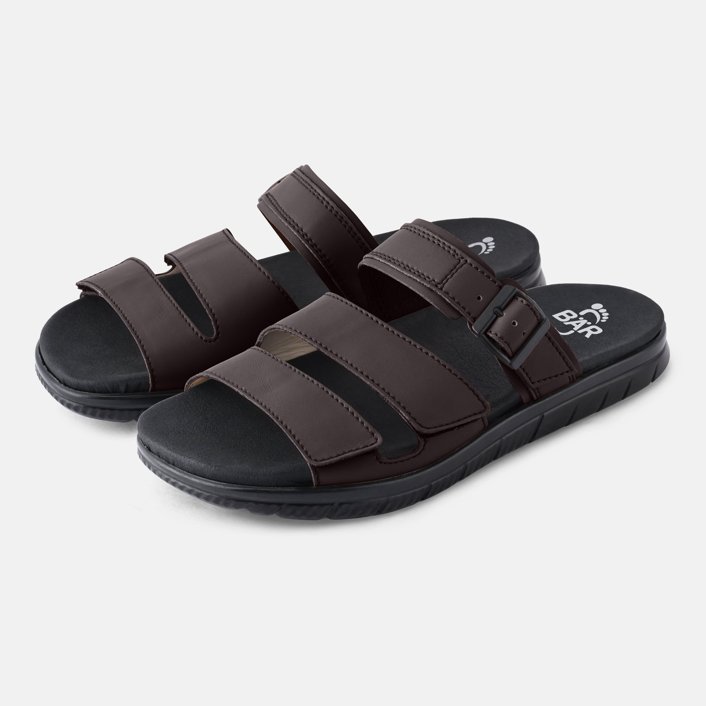 Men's Brown Minimal everyday sandals Baer