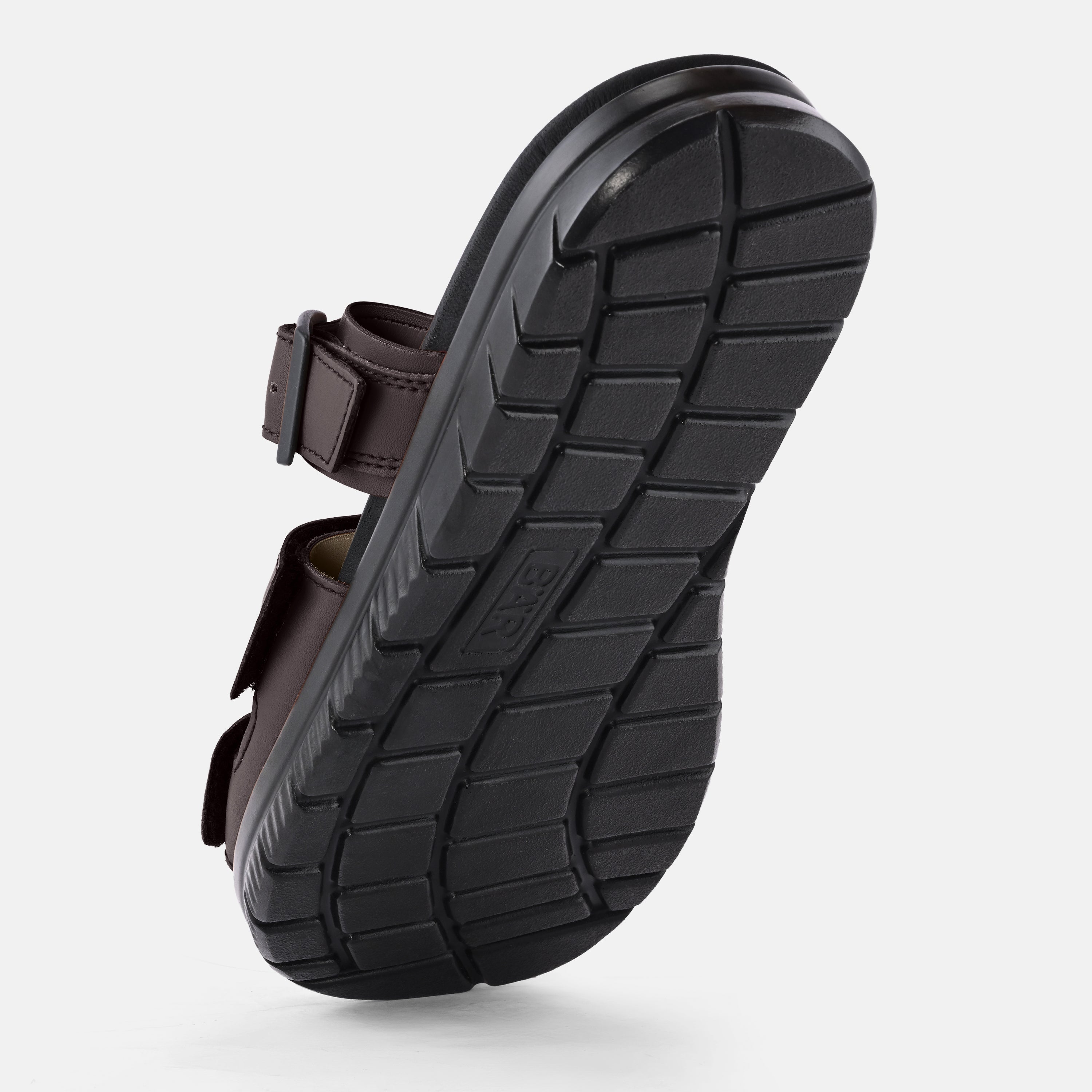 Men's Brown leather strap sandals Baer