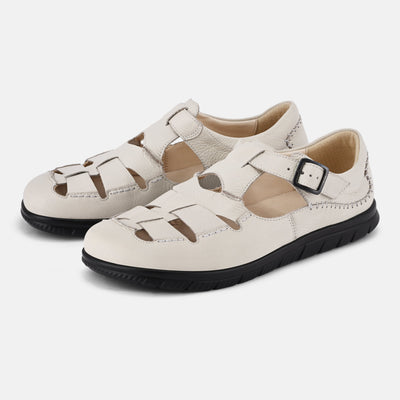 Men's White premium comfort sandals Baer