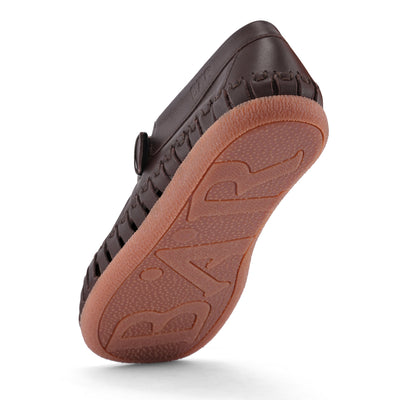 Men's Brown flexible sole barefoot sandals