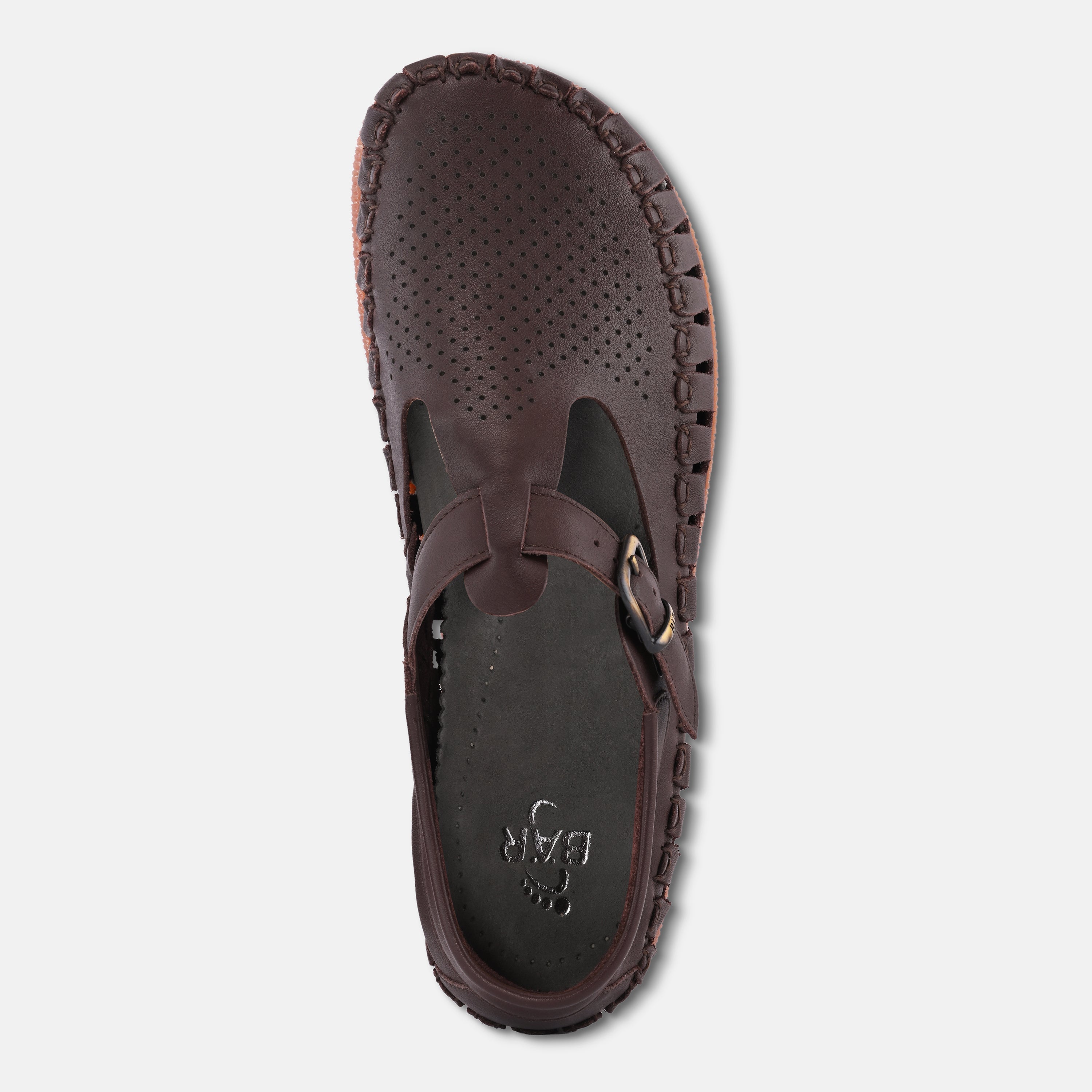 Men's Brown fisherman style barefoot sandals