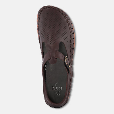 Men's Brown fisherman style barefoot sandals
