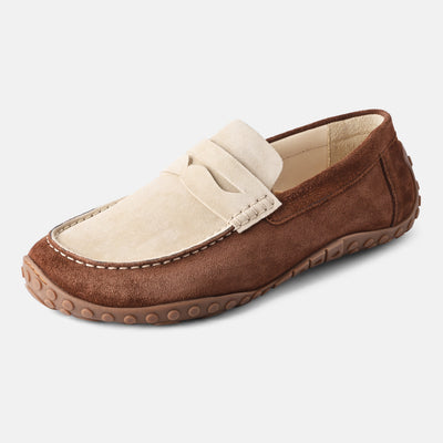 Men's Brown casual office loafers Baer