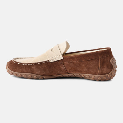 Men's Brown zero drop loafers Baer