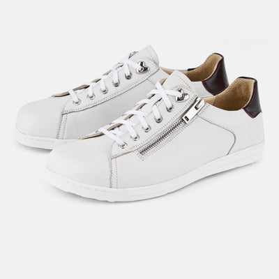 Women's Easyzip White Barefoot Shoes Baer