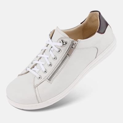 Women's Easyzip White casual office Baer Shoes