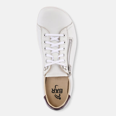 Women's Side Easyzip casual White Baer Shoes