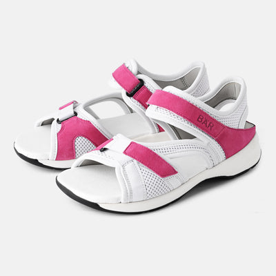 Women's Pink leather office sandals Baer