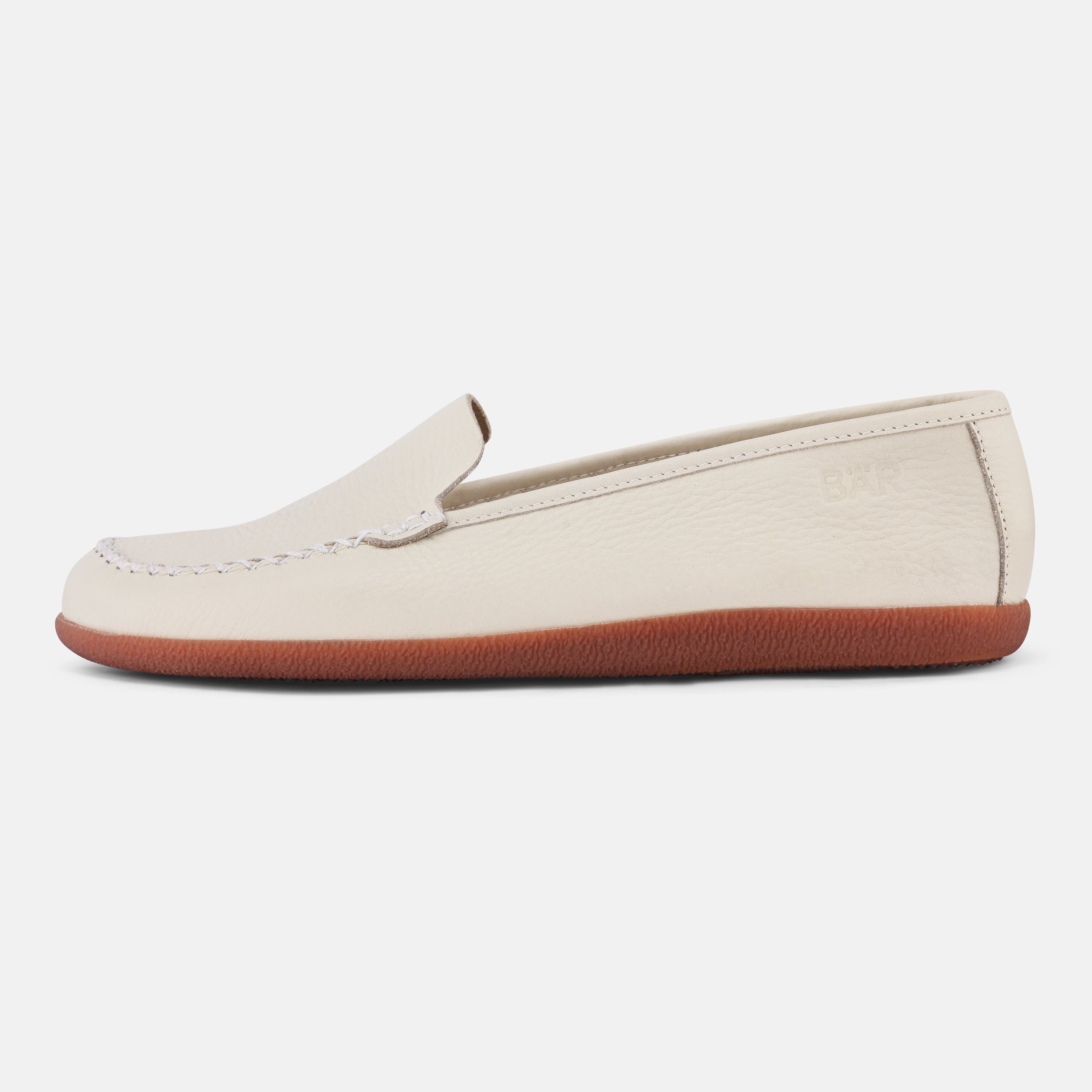 Women's White natural foot shape shoes Baer