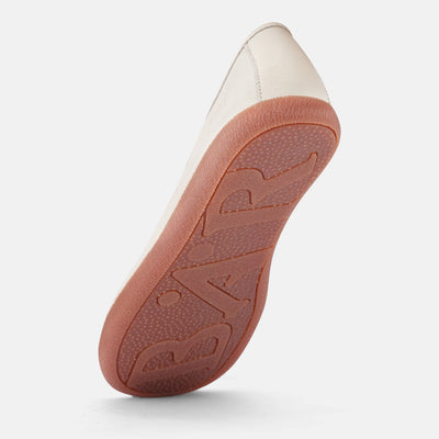 Women's White zero drop loafers Baer