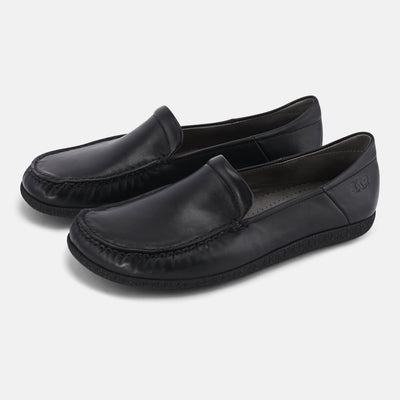 Women's Black leather office shoes Baer