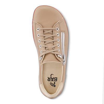 Women's  Beige zip casual shoes Baer