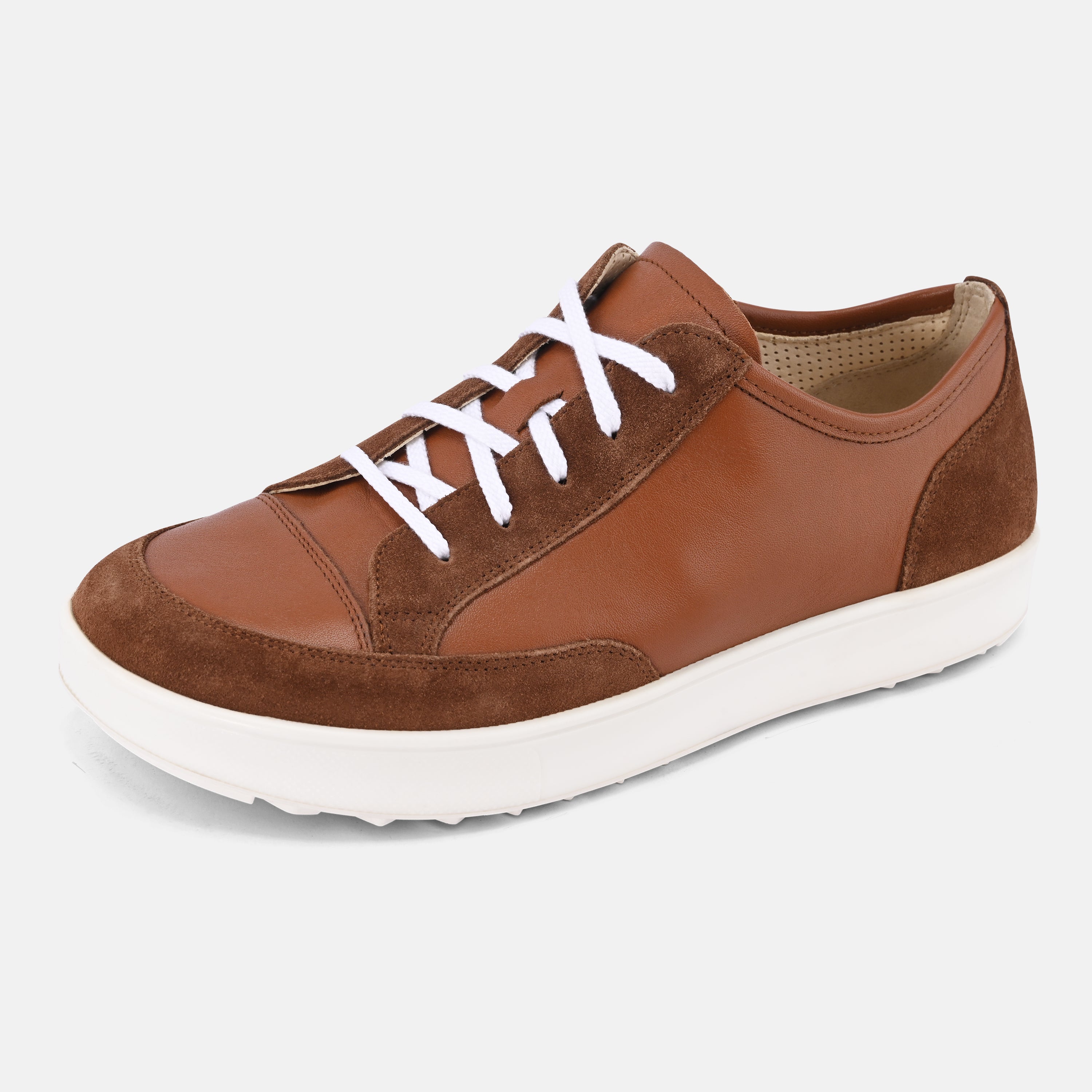 Brown Women Natural Walking Lifestyle Sneakers Baer