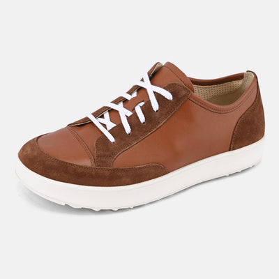 Brown Women Natural Walking Lifestyle Sneakers Baer