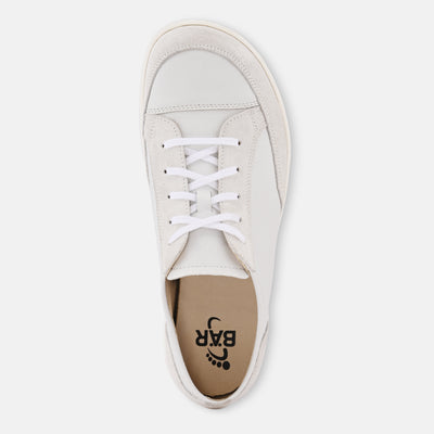 White Women Leather Barefoot Sneakers Baer