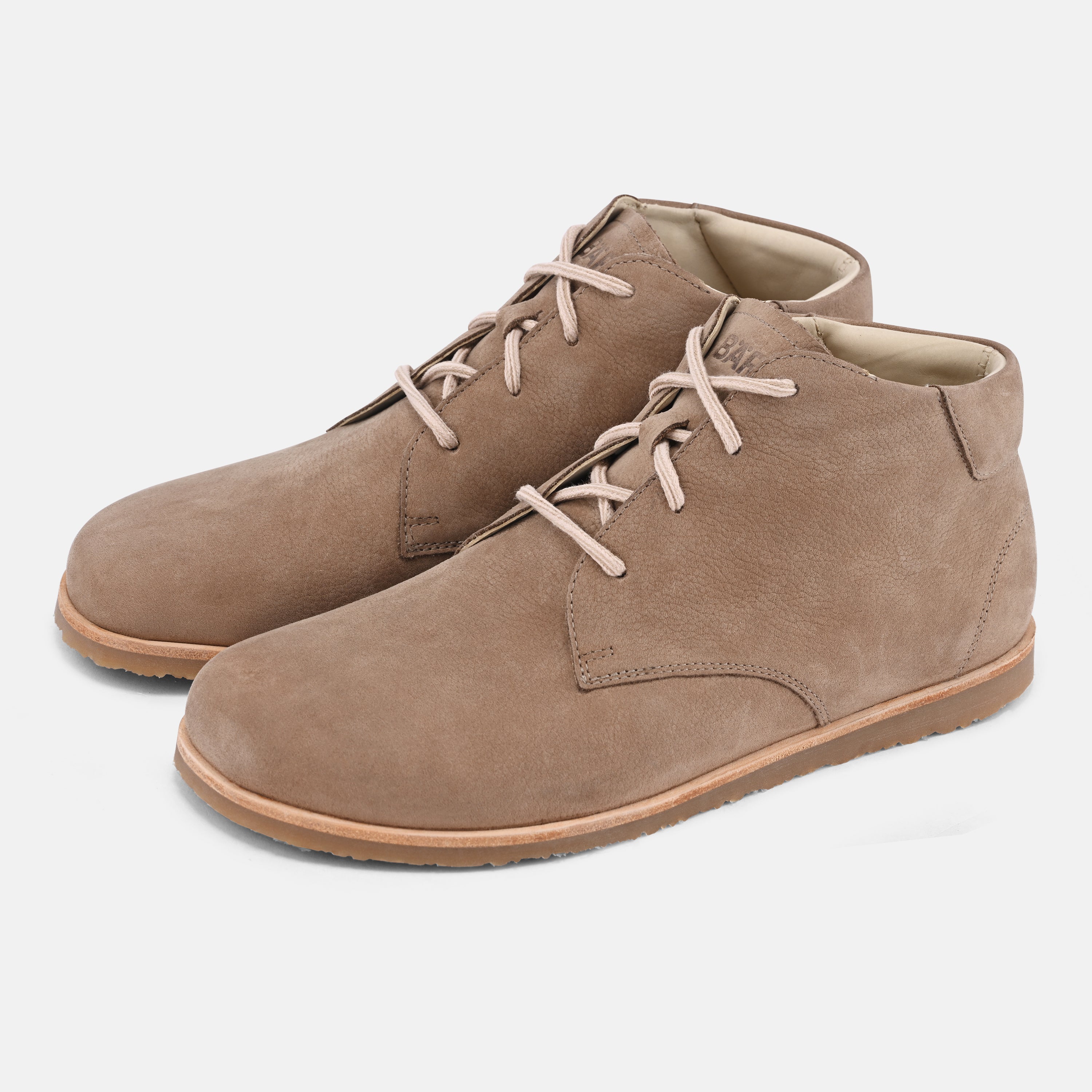 Beige Women Leather Casual Shoes Baer