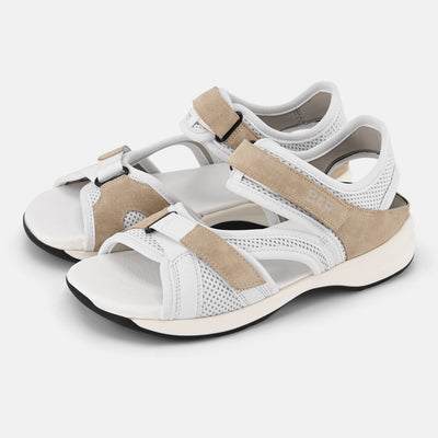 Women's Beige soft sole sandals Baer