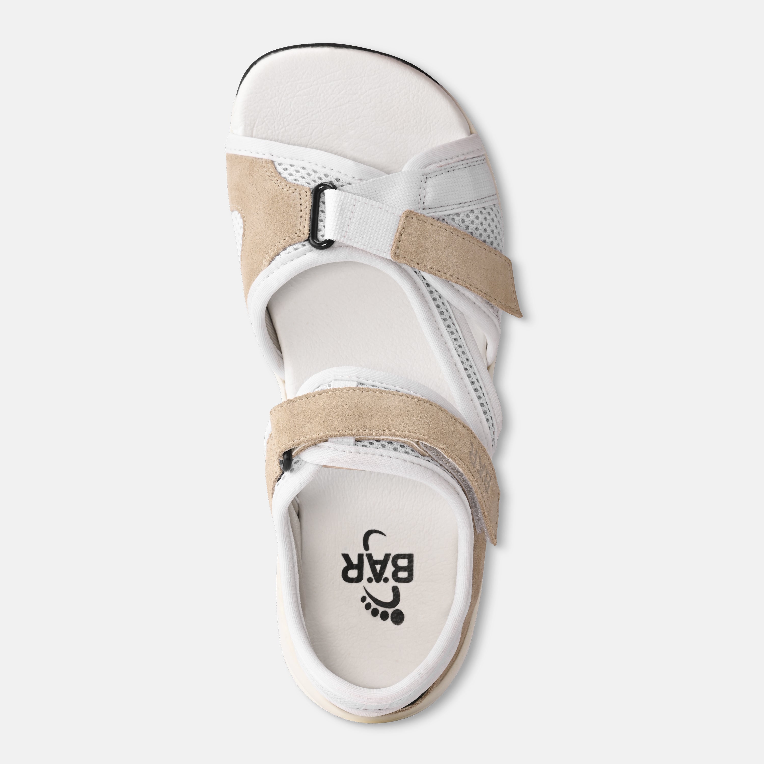 Women's Beige foot shaped sandals Baer