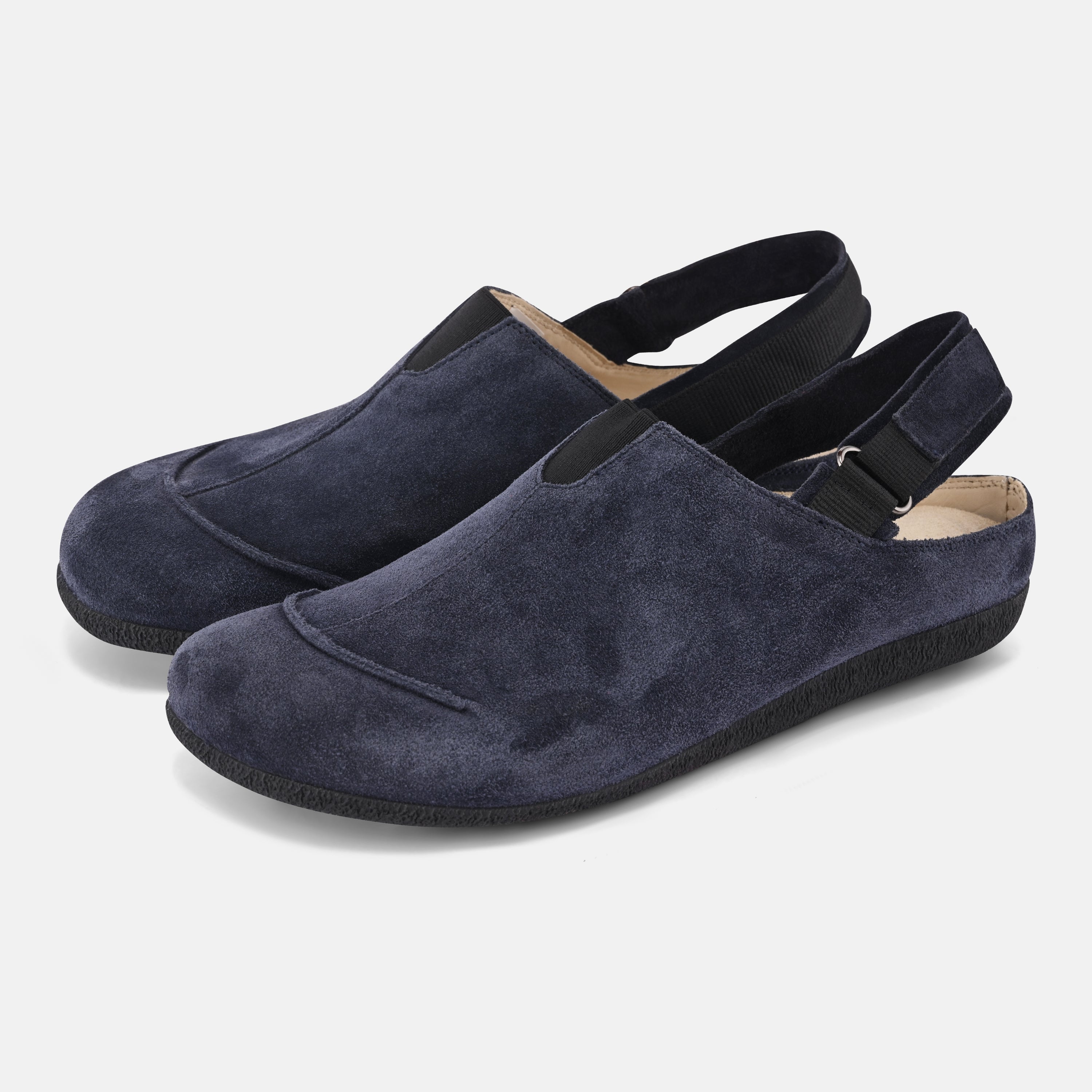 Women's Blue travel slip ons Baer