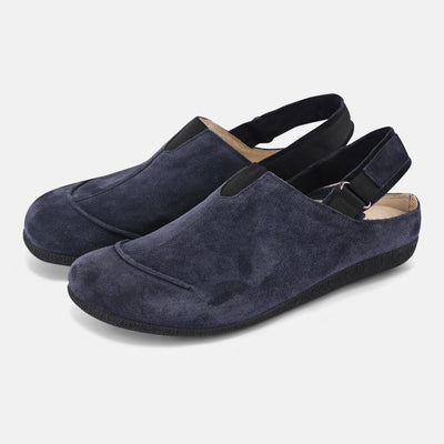 Women's Blue travel slip ons Baer