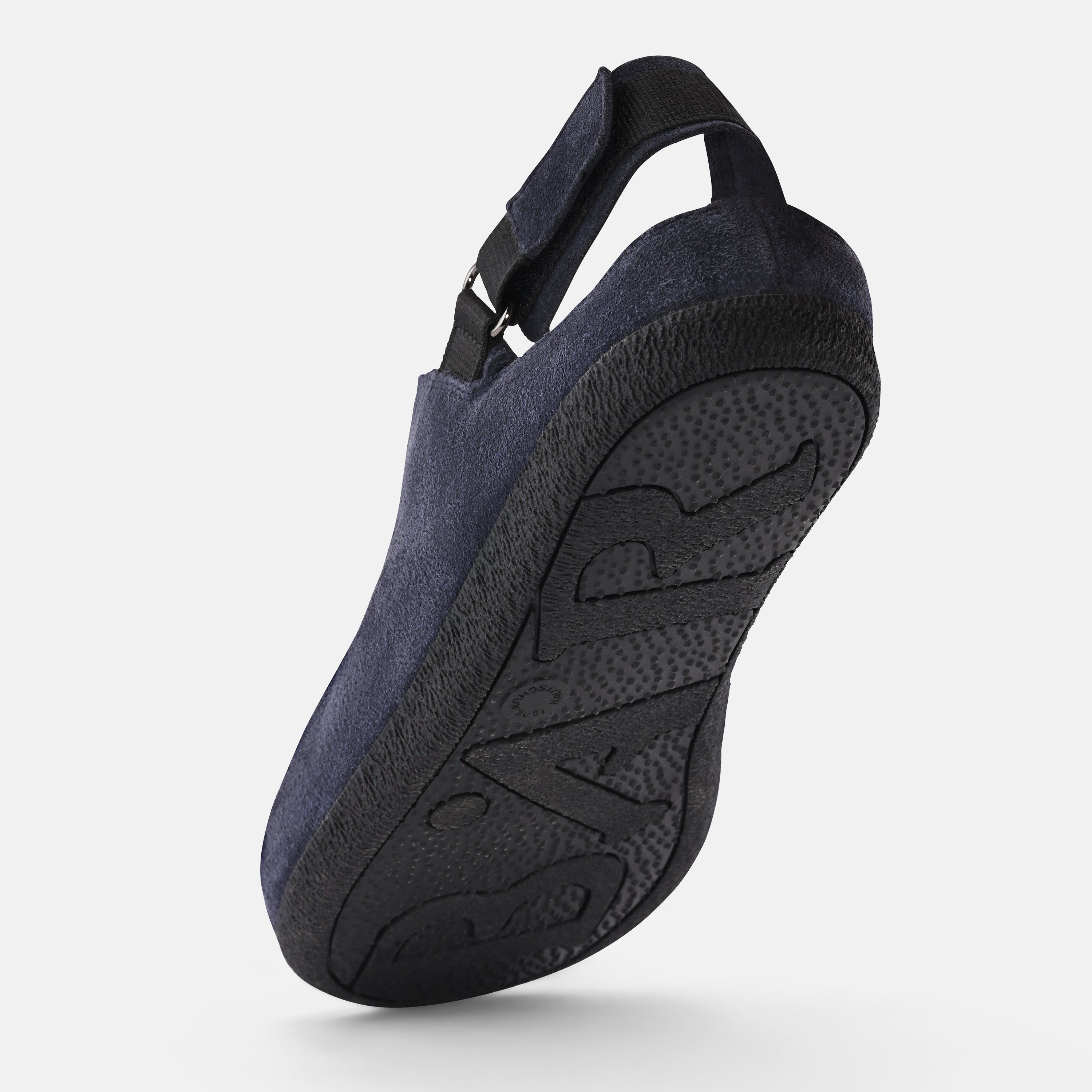 Women's Blue flexible sole slip ons Baer