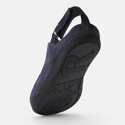 Women's Blue flexible sole slip ons Baer