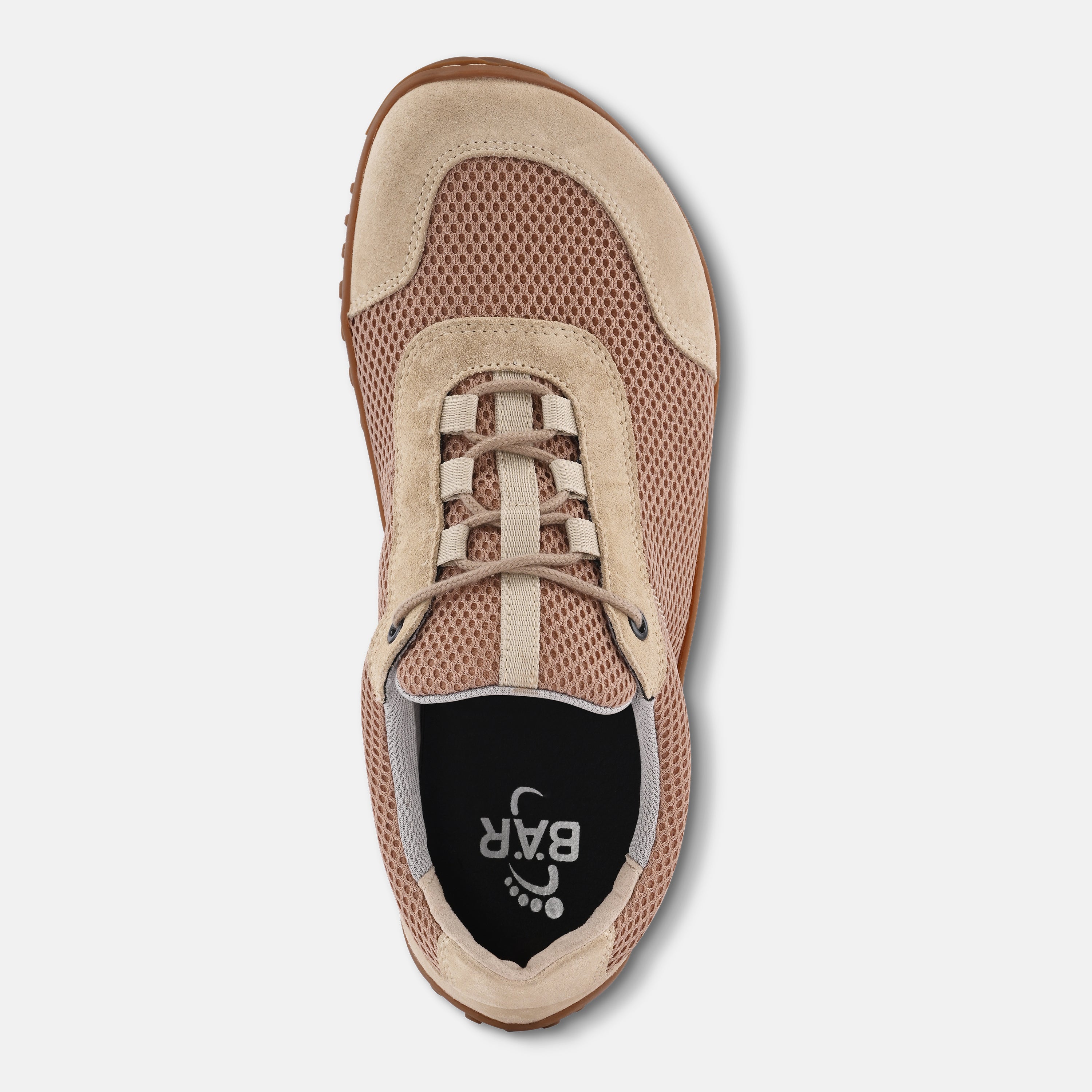 Women's Beige comfortable walking shoes Baer