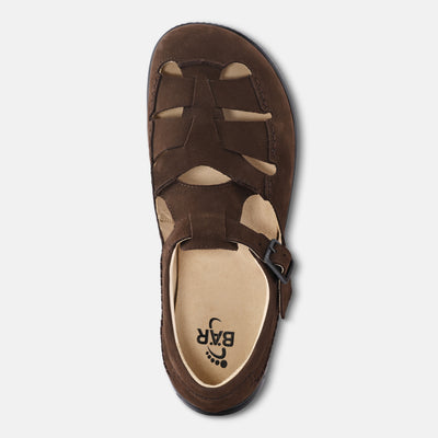 Men's Brown foot shaped sandals Baer