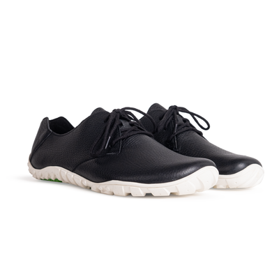URBN Leder Exekutive - Black & White (Vibram Sole) Baer India