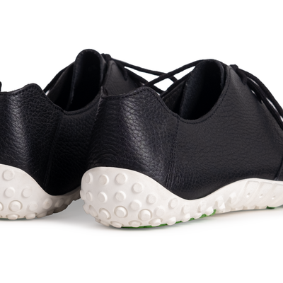 URBN Leder Exekutive - Black & White (Vibram Sole) Baer India