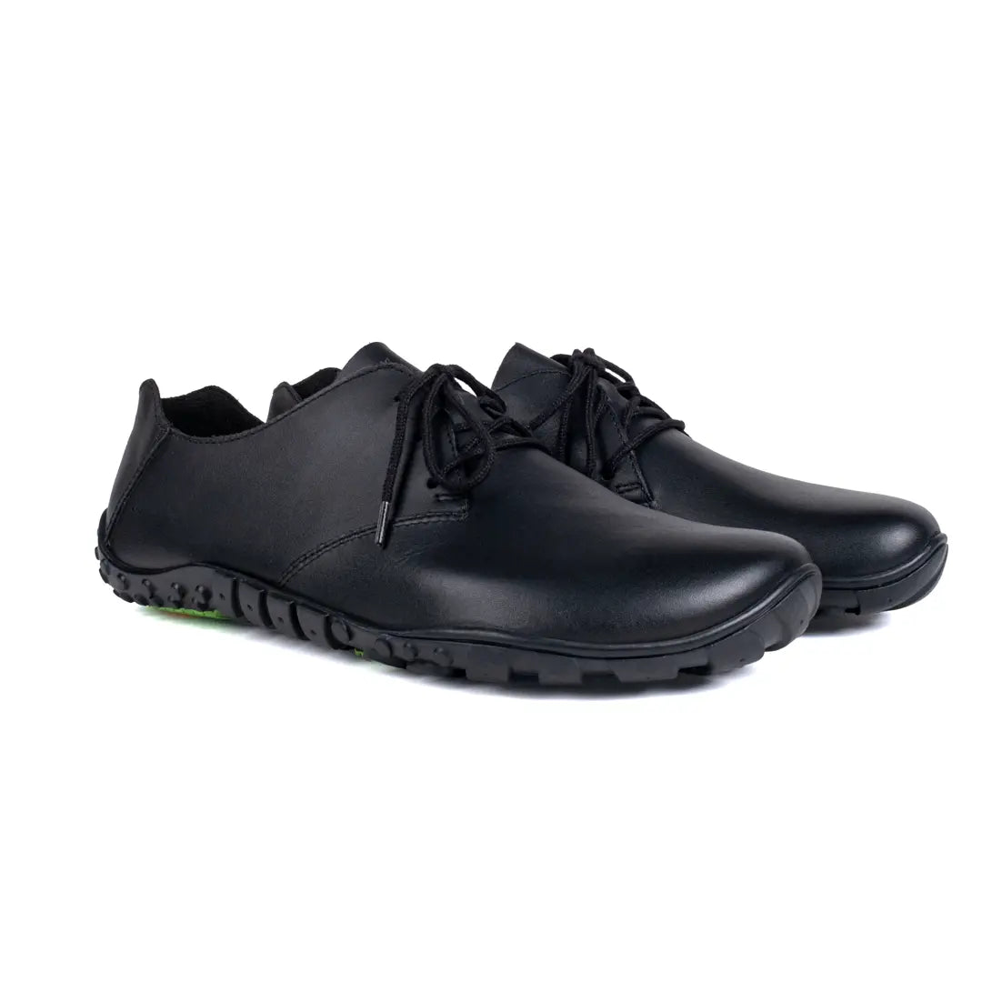premium black leather shoes BaerIndia